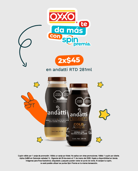 Cupon VOUCH290_2x$45 andatti 281ml