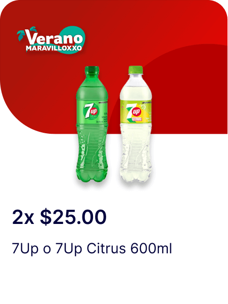 Cupon 2x$25.00 7Up o 7Up Citrus 600 ml