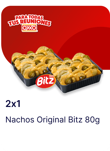 Cupon 2x1 Nachos Original Bitz 80g