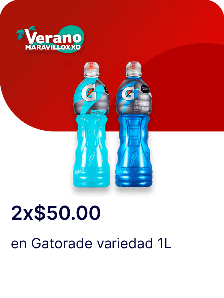 Cupon 2x$50 en Gatorade variedad 1L