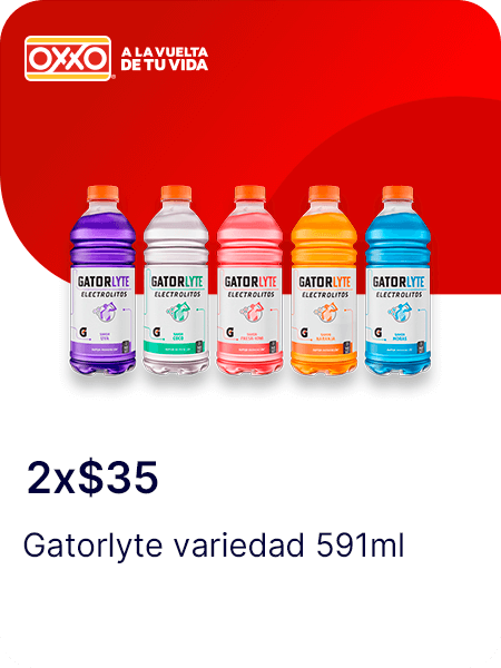 Cupon 2x$35 en Gatorlyte variedad 591ml