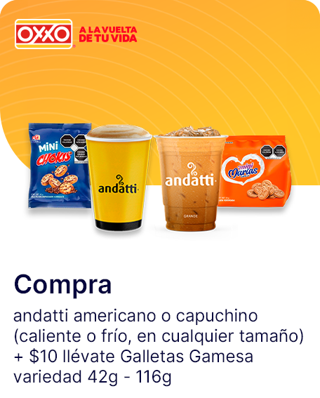 andatti amerciano o capuchino +$10 y llevate variedad de galletas gamesa