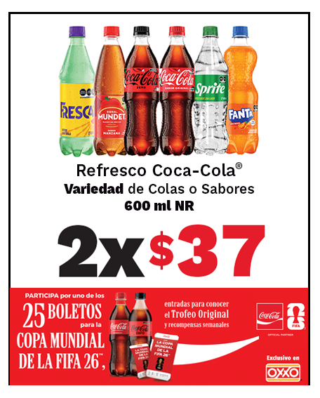 Refresco Coca Cola variedad de colas o sabores 2x$37