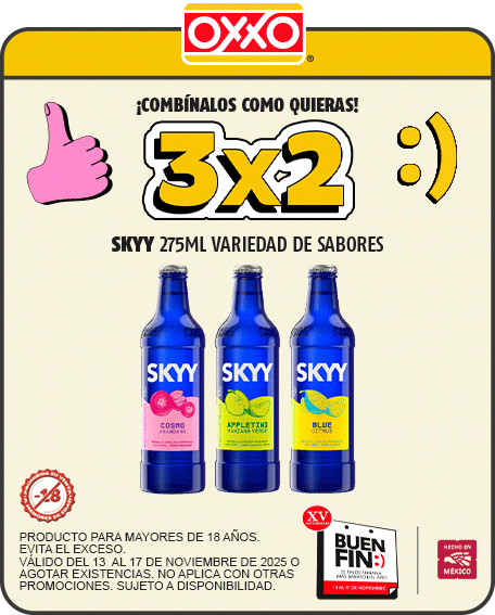 3x2 Skyy 275 ml variedad desabores