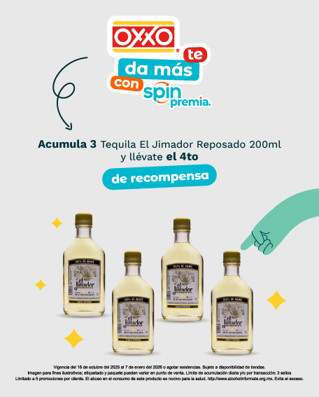 Acumula 3 Tequila El Jimador Reposado 200ml y llévate el 4to de recompensa.