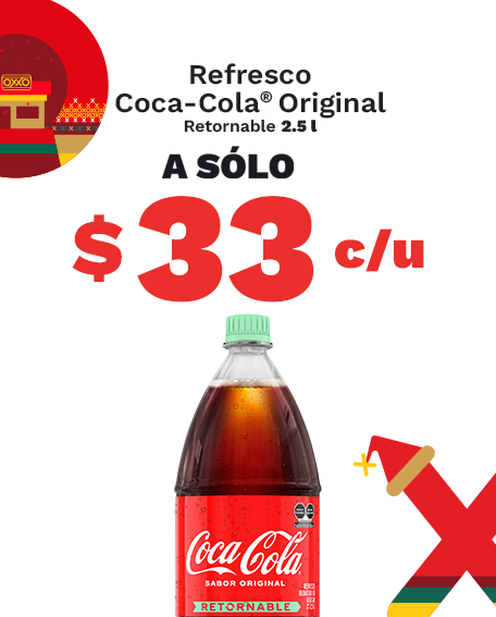 Refresco Coca Cola original a solo $33 cada uno