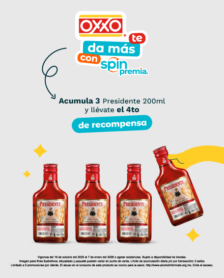 Acumula 3 Presidente 200 ml y llévate el 4to de recompensa.
