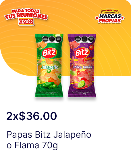 Papas Bitz Flama o Jalapeno 70g