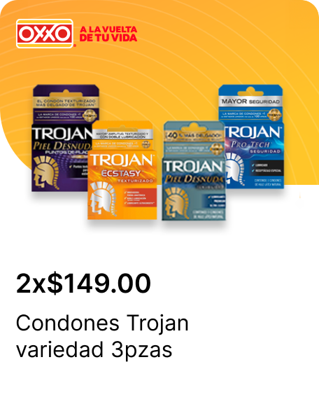 Condones Trojan variedad 3 pzas.