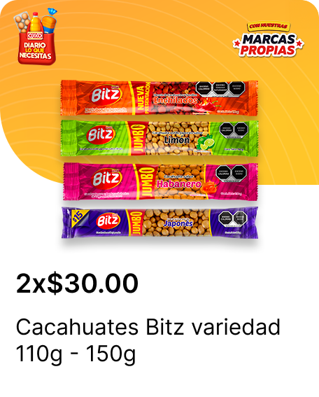 Cacahuates Bitz variedad 110g  150g