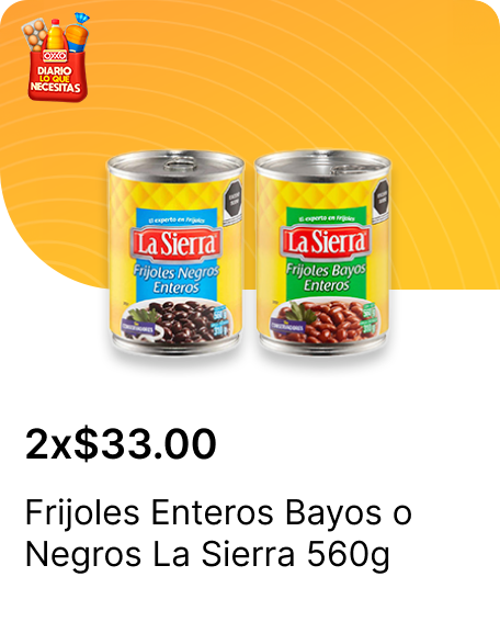 Frijoles Enteros Bayos o Negros La Sierra 560g