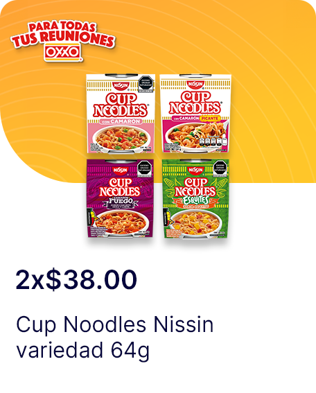 Cup Noodles Nissin variedad 64g