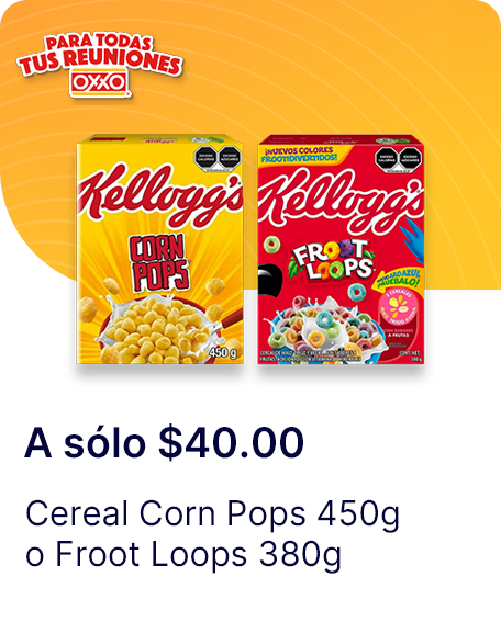 Cereal Corn Pops 450g o Froot Loops 380g