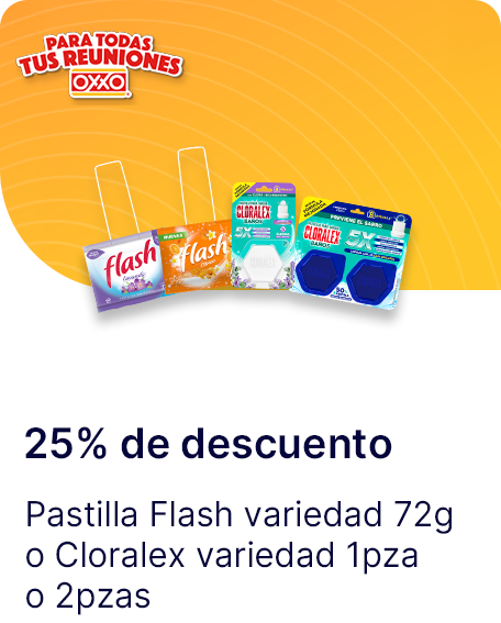 Patilla Flash variedad 72g o Cloralex variedad 1pza o 2pzas