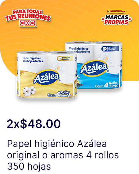 Papel higienico Azalea original o aromas 4 rollos 350 hojas