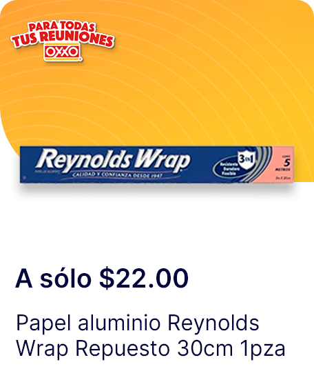 Papel aluminio Reynolds Wrap Repuesto 30cm 1pza