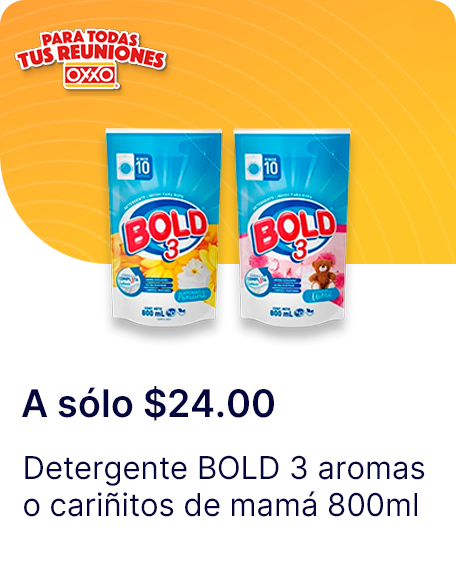 Detergente BOLD 3 aromas o carinitos de mama 800ml
