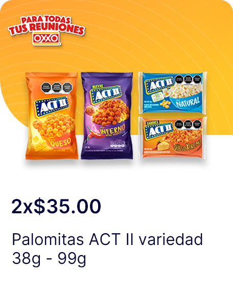 Palomitas ACT II  variedad 38g  99g