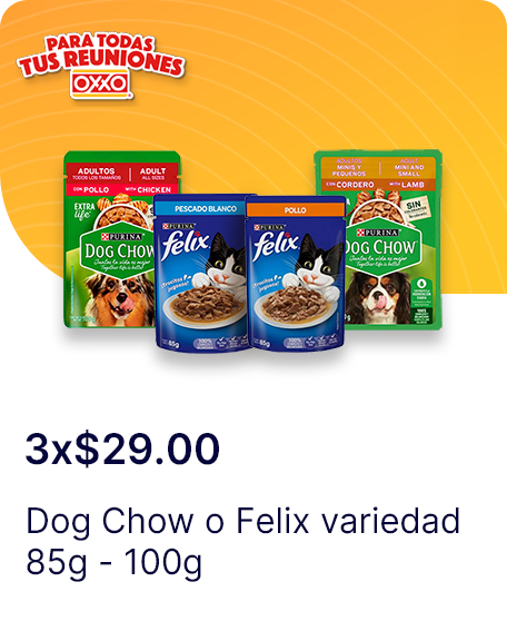 Dog Chow o Felix variedad 85g  100g