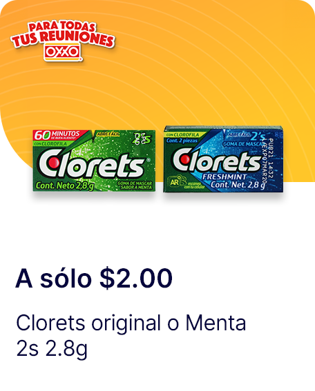 Clorets original o Menta 2s 2.8g