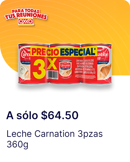 Leche Carnation 3pzas 360g