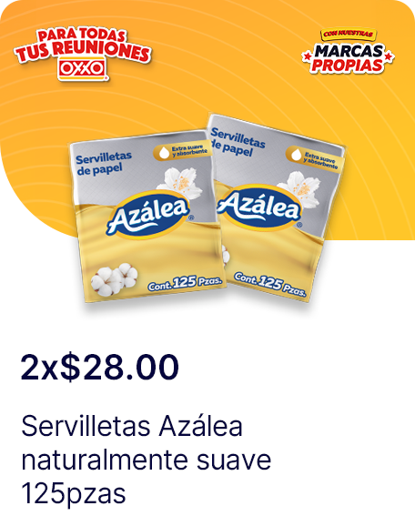 Servilletas Azalea naturalmente suave 125pzas
