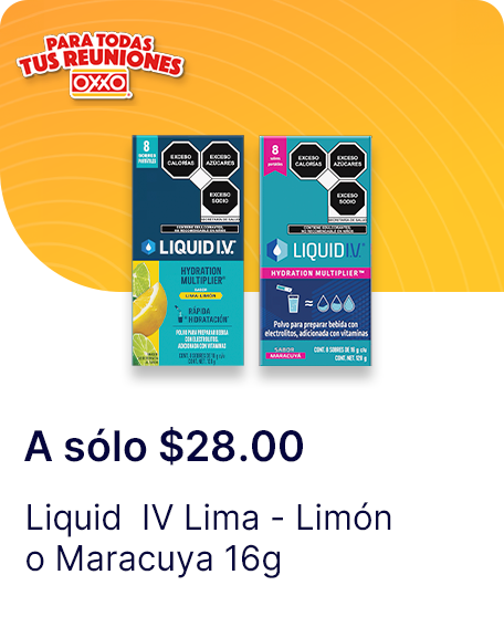 Liquid  IV Lima  Limon o Maracuya 16g