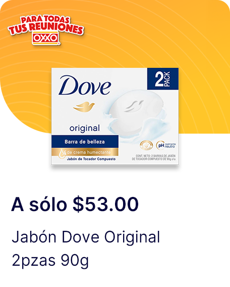 Jabon Dove Original 2pzas 90g