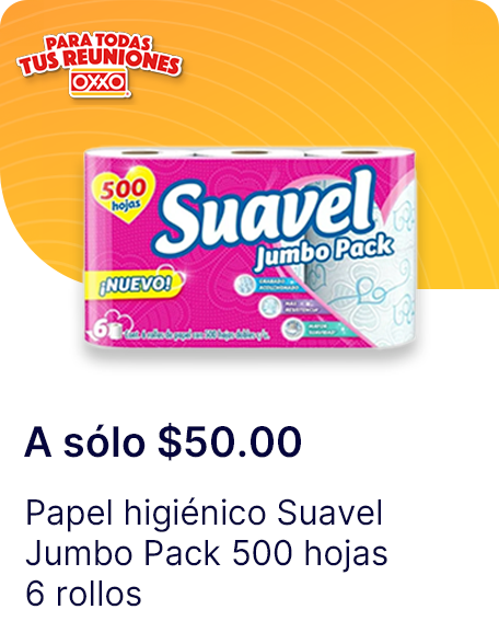 Papel higienico Suavel Jumbo Pack 500 hojas 6 rollos