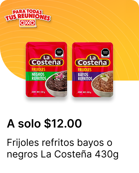 Frijoles refritos bayos o negros 430g