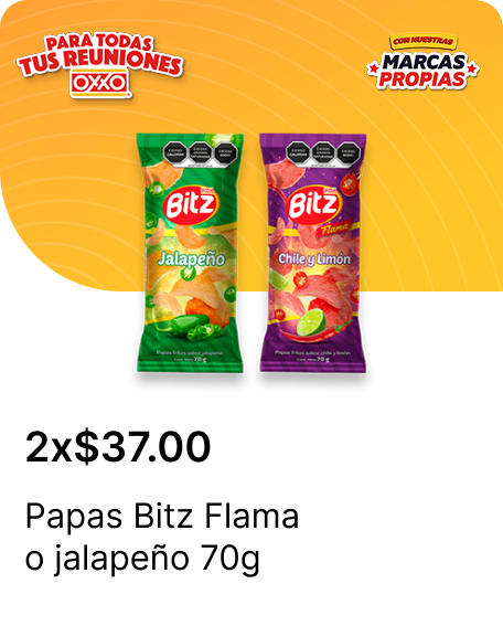 Papas Bitz Flama o jalapeno 70g
