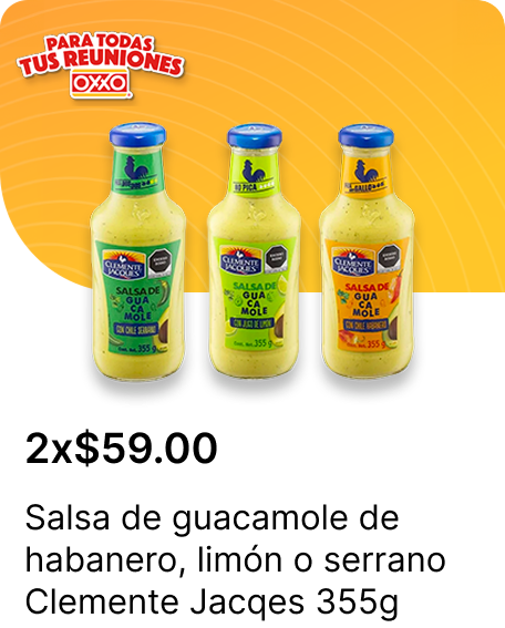 Salsa de guacamole de habanero o limon o serrano Clemente Jacqes 355g