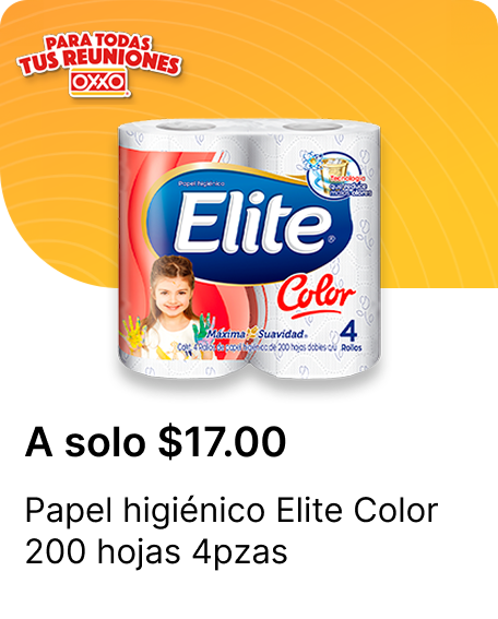 Papel higienico Elite Color 200 hojas 4pzas