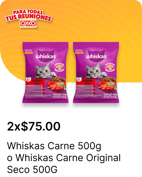 Whiskas Carne 500gr | WHISKAS CARNE ORIGINAL SECO 12500G