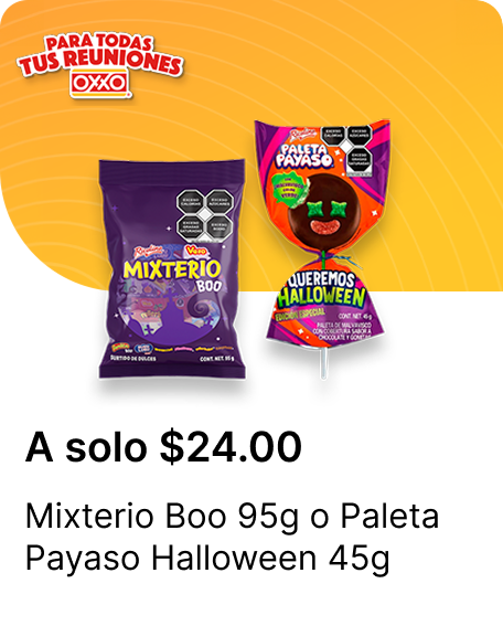 Mixterio Boo 95g o Paleta Payaso Halloween 45g