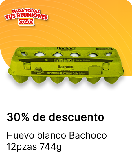 Huevo blanco Bachoco 12pzas 744g