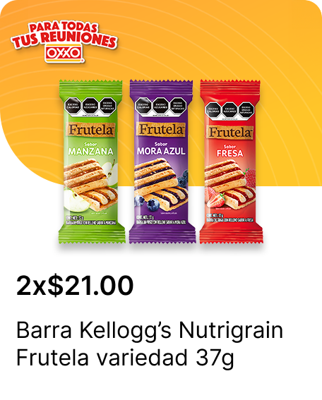 Barra Kellogs Nutrigrain Frutela variedad 37g