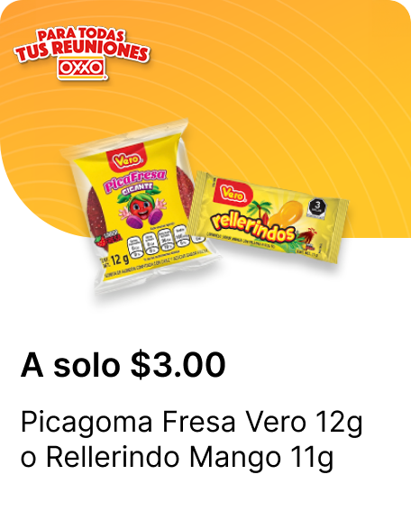 Picagoma Fresa Vero 12g o Rellerindo Mango 11g
