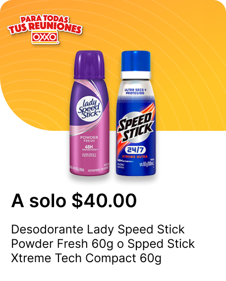 Desodorante Lady Speed Stick Powder Fresh 60g o Spped Stick Xtreme Tech Compact 60g