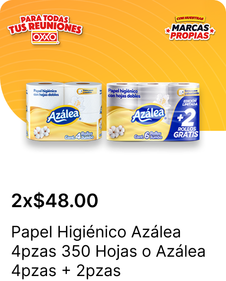 Papel Higienico Azalea  4pzas 350 Hojas o Azalea 4pzas  2pzas