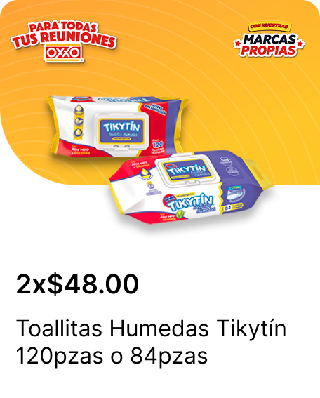 Toallitas Humedas Tikytin 120pzas o 84pzas