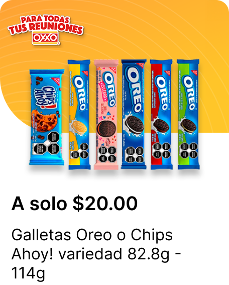 Galletas Oreo o Chips Ahoy variedad 82.8g  114g