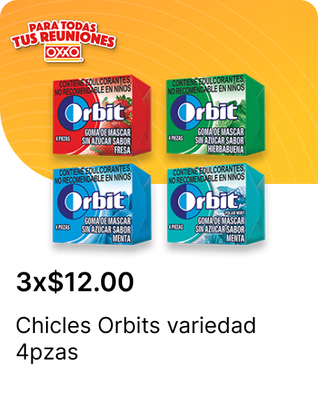 Chicles Orbits variedad 4pzas