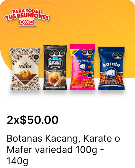 Botanas Kacang o Karate o Mafer variedad 100g  140g