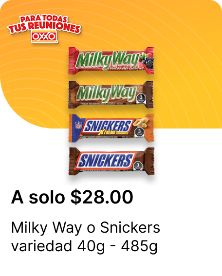 Milky Way o Snickers variedad 40g  485g