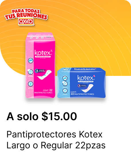 Pantiprotectores Kotex variedad 22pzaz  50pzaz