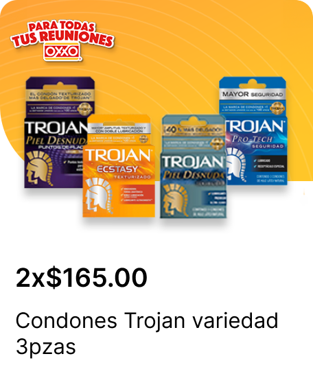Condones Trojan variedad 3pzas