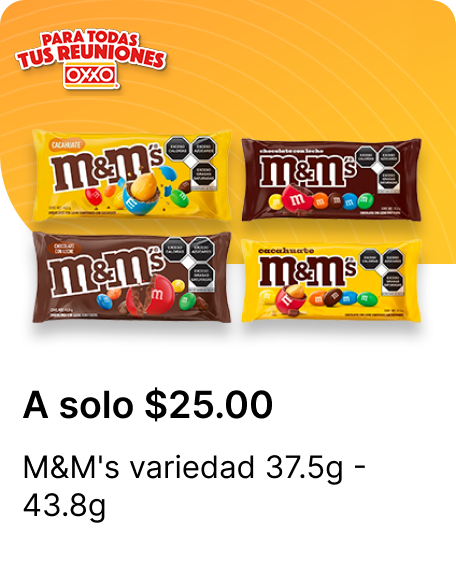M&Ms variedad 37.5g  43.8g