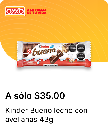Kinder Bueno leche con avellanas 43g