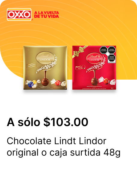 Chocolate Lindt Lindor original o caja surtida 48g